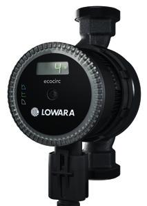 Product range ErP ready 2015 Tomorrow's high efficiency ready now: the new Lowara ecocirc are compliant with the ErP-Directive for 2015 Highly efficient circulators for domestic heating Lowara