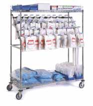 bulk storage catheter procedure cart Catheter Procedure Carts Capable of holding a variety of sizes and styles of catheter packages. All components are adjustable. Bars are readily removable.