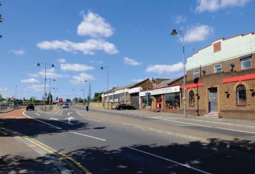 considering the residential characteristic; View along Lea Bridge Road looking east Create a community amenity space