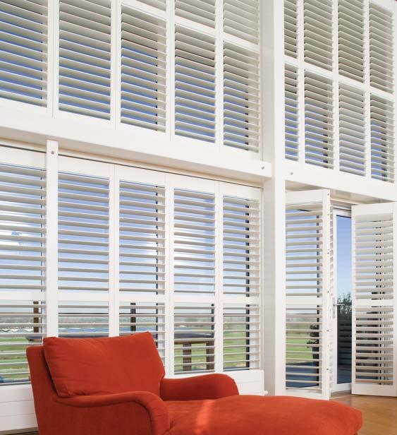 Tilt motorisation for shutters Tilt motorisation is smooth, quiet and simple to use.