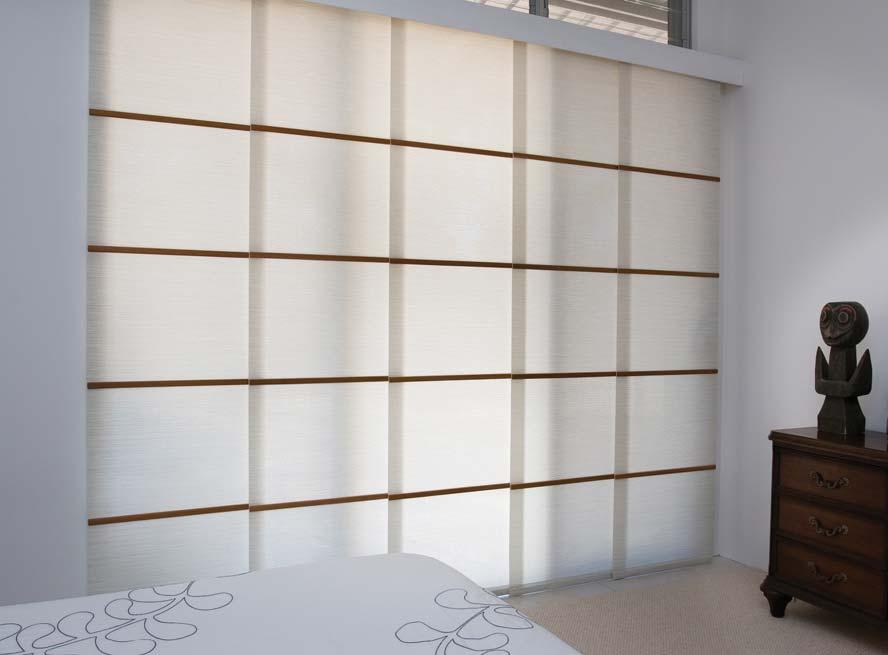 Panel glide blinds Panel glides are easy to use, economical and suitable for a variety of applications.