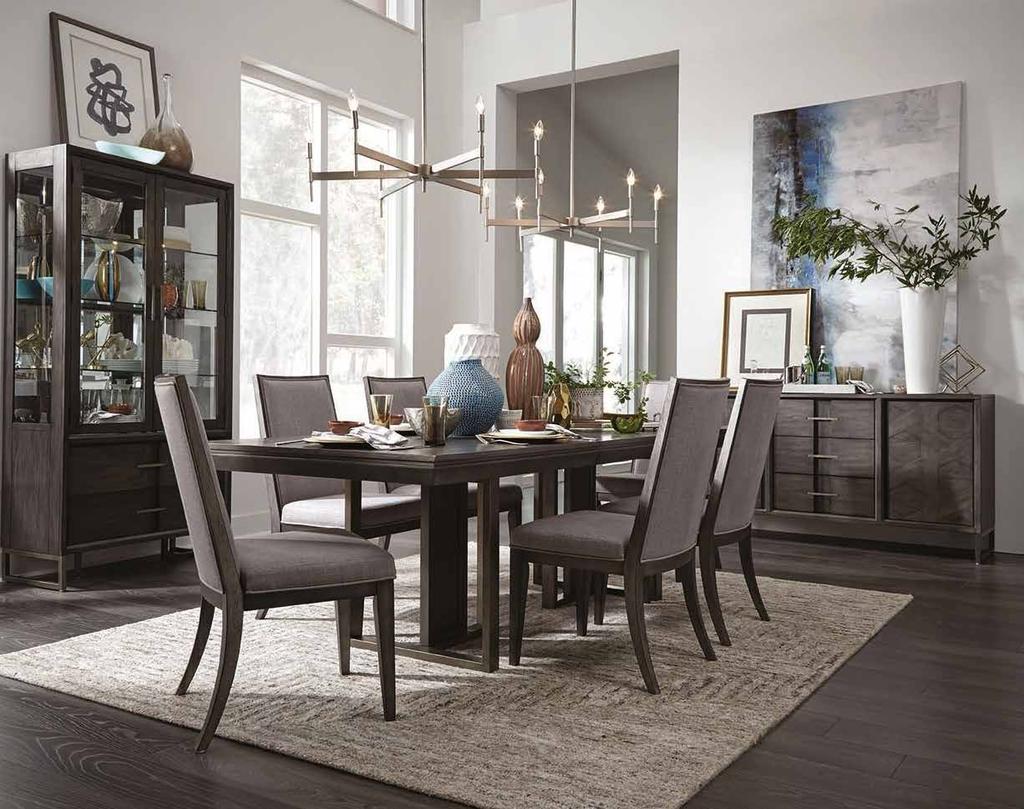 ONE OF TORONTO S LARGEST FURNITURE SHOWROOMS $2499 All 7 Pieces CONTEMPORARY DINING ROOM This collection features a sophisticated and tailored contemporary