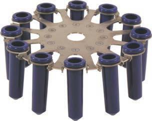 05 Universal rotor for 12 adapters. Maximal volume of applied test tubes: 15 ml.