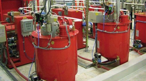 Cimbria s automised mixing and pumping systems enable customers to buy and store their chemicals separately and independently from one another, mixing them in the right ratio just before their final