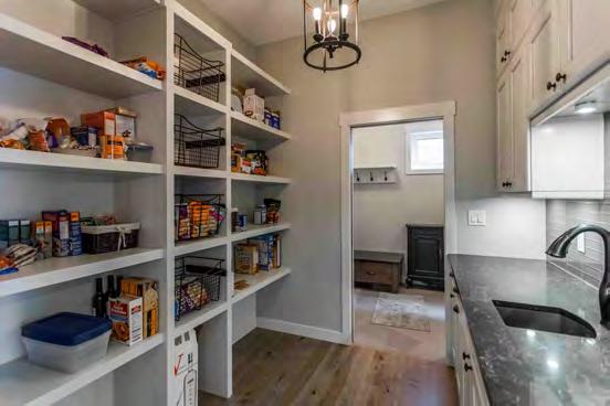 immediate access to the large pantry to