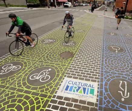increase use by pedestrians and cyclists.