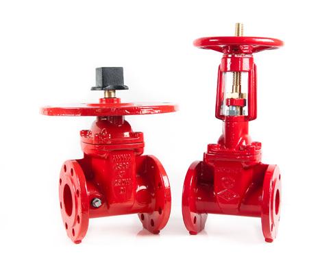 GATE VALVES Handwheel operated non-rising stem BS5163 OS&Y type flanged and grooved
