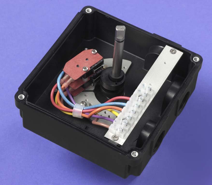 It is designed to be directly and easily mounted onto actuators for both rotary and linear indication. It may also be used as a junction box for direct connection of solenoid valves.
