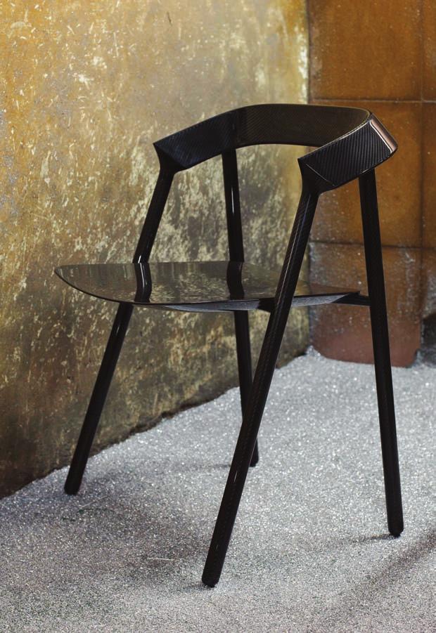 Blocco Stool by Naoto Fukasawa Blocco appears to have been carved from a single piece of wood.