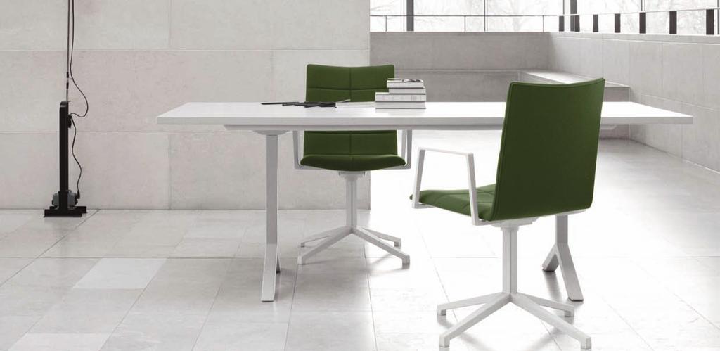Archal High-Back Chair by Johannes Foersom & Peter Hiort-Lorenzen Archal, the aluminum chair designed for conferences and public settings, is now available in a high-back version.