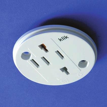 ACIARY PRODUCTS Sockets for plug-in ceiling controls Ceiling socket: CESO For use with DAERS plug-in ceiling controls. Can be on a BESA box.