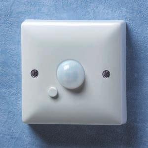 PIR OCCUPACY SWITCHES The WAPIR model replaces an existing wall switch no neutral wire is needed. It fits into a plaster depth (16mm) wall box.