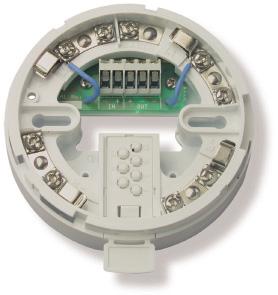 Easy assembly and simple insertion of the detectors by clockwise rotation and catch. A connection for a detector remote indicator is available.