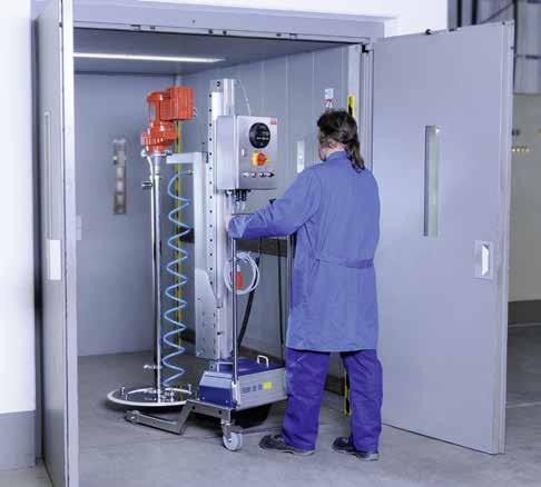 Special equipment options For different branches and applications VISCOFLUX mobile with control unit and integrated FLUXTRONIC for use in batch processing.