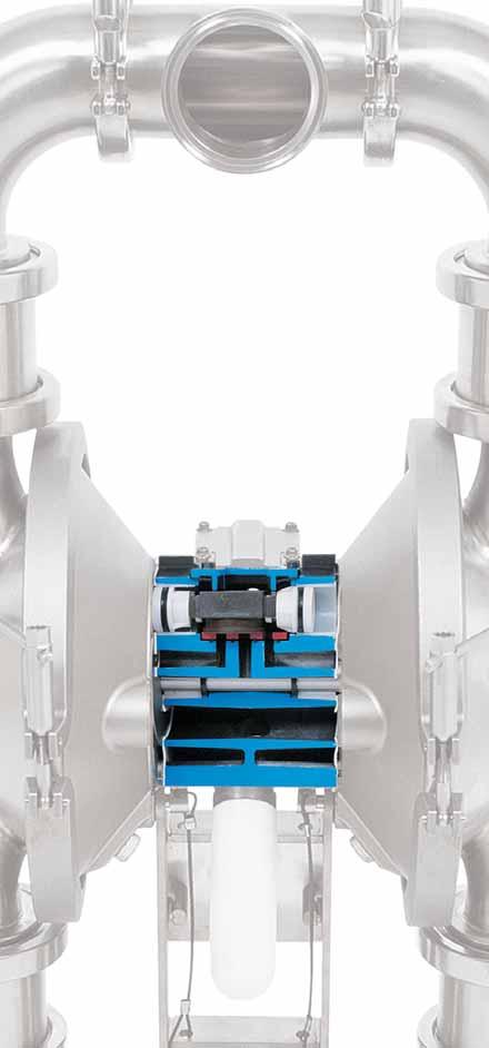 The Simplicity of the Husky Air Valve Our Husky Air-Operated Double Diaphragm Pumps feature extremely reliable, externally serviceable air valves that make the Husky Sanitary Series pumps among the