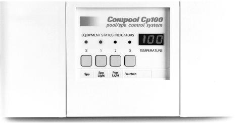 INDOOR CONTROLLER Installed in a convenient location inside your house, the Controller gives you fingertip control of all the equipment associated with your swimming pool and spa.