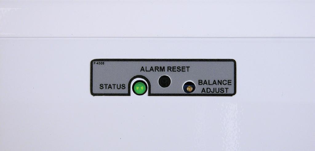 Calibration When an alarm sounds, most users will clean emitter pins (see Maintenance / Alarms section) and calibrate the ionizer. Per ESD TR53 section 5.3.6.7.