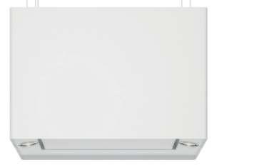 68 LÄCKERBIT extractor hood A 400 500 SVÄVANDE ceiling-mounted extractor hood White. 702.720.64 Stainless steel. 603.046.02 Control panel placed directly under the hood for easy access and use.