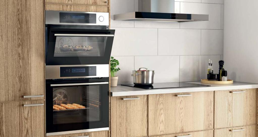 for cooking. Combining with MATMÄSSIG induction hob can also save you up to 40% energy and 50% of the cooking time. MATÄLSKARE oven, stainless steel colour. 103.687.