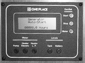 ONEPLACE SYSTEMS MONITOR PANEL The OnePlace Systems Monitor Panel provides a convenient, central location for checking the condition of all utility systems in your coach.