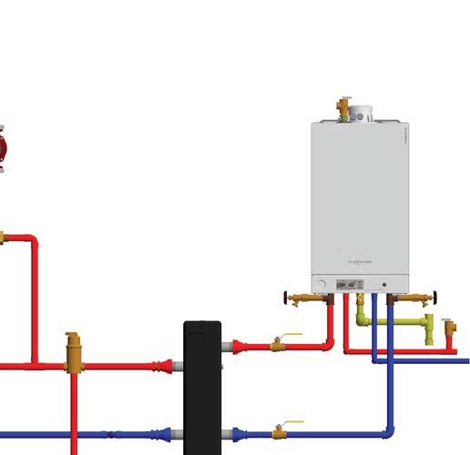 3. Since the boiler circulator is integrated, field installation of a circulator is not required for the boiler or indirect DHW. 4.