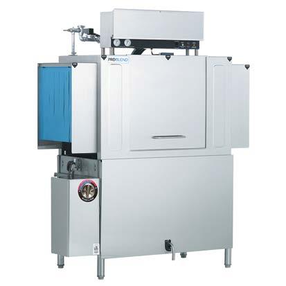 78 gallons per rack Safety shut-off scrap pump with overflow scraping feature 25" chamber clearance accommodates larger wares Exclusive EnergyGuard control system Adjust-A-Peak conveyor speed control