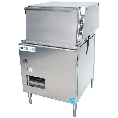 89 gallons per rack No vent hood required WAREFORCE CG / CG-115 Chemical Sanitizing - Electric tank heat Cleans 1200 glasses per hour Composite carousel conveyor prevents damage 12" clearance for