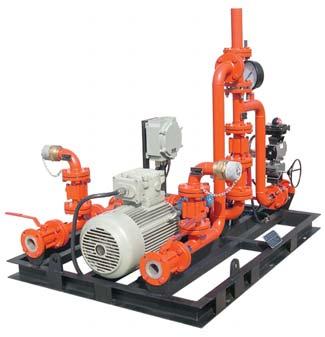 SKID MOUNTED BALANCE PRESSURE FOAM PROPORTIONING SYSTEM APPLICATION Balance Pressure pump skid-proportioning system accurately controls the flow of foam concentrate in to the water stream.