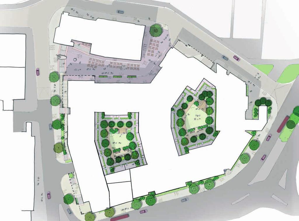 Landscape Proposals Our proposals for the landscape design encompass Site plan for landscape proposals a