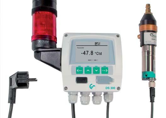 Dew point set DS 400 for stationary dew point monitoring of refrigeration or adsorption dryers.