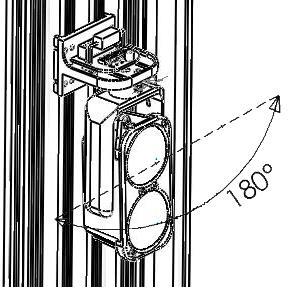 Through the TRANSMITTER lens shifts, find the maximum optical alignment based on the BUZZER and LED (high-brightness) of alignment,