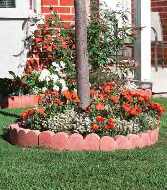 Garden Edging Garden edging is a simple and economical way to accent a lawn or garden. These versatile blocks can be used for garden edges and tree rings.
