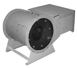 Straight-through airflow combines the compact advantage of an axial fan with the performance characteristics of a centrifugal fan.