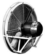 Fiberglass version available: See Model FDP, Bulletin 185, page 6. Ring Fans for general ventilating, cooling, drying, air supply, or exhaust.