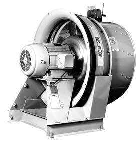 Direct Drive: Sizes 18" to 84", capacities to 217,100 CFM, pressures to 4" SP.