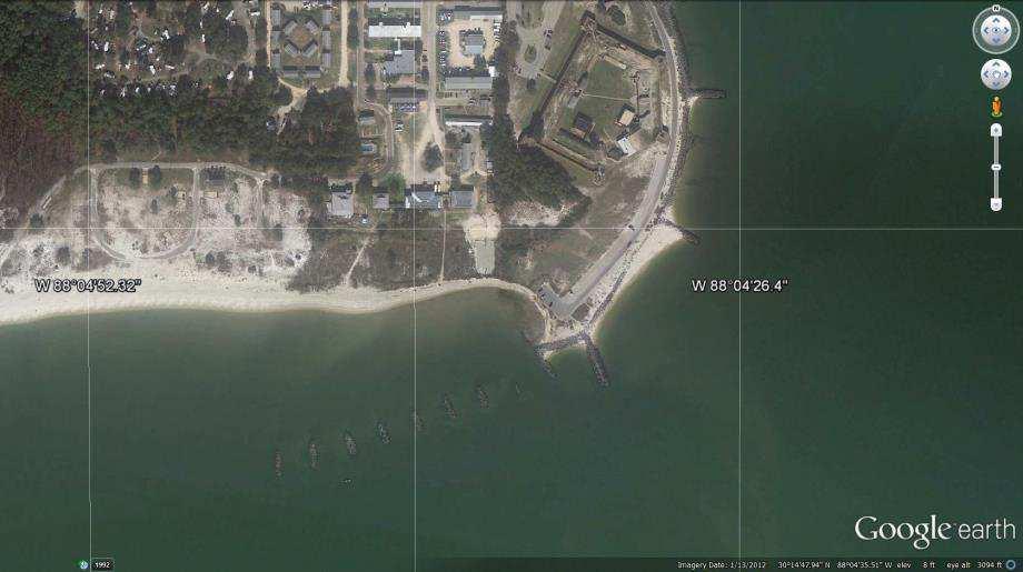 Design Development: Historic Erosion Rates From 2005 (Katrina)-2010 beach retreated at rate of 8.4 ft/yr (40+ feet).