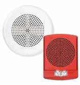 Audible & visual notification products Exceder LED high fidelity speakers & speaker strobes High fidelity sound output Efficient design for high intelligibility at minimum wattage Frequency range: