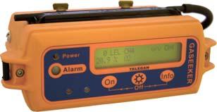 The device shows the actual measurement value on the display and warns the user, with acoustic and visual alarms.