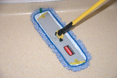 Cleaning Baseboards A. Using a clean cloth with disinfectant cleaner beginning at the top, using friction, wipe all baseboards. The top ledge, the face, as well as the bottom. B. Pay close attention to the corners and heavily soiled areas.