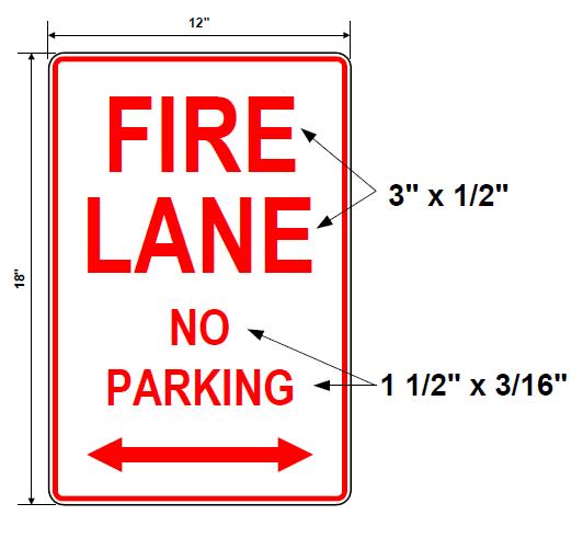 Fire & Emergency Vehicle Lanes (signs and markings) 2.