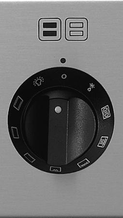 Control Panel Main oven function selector knob o Use this control knob to select the oven function that you want to cook