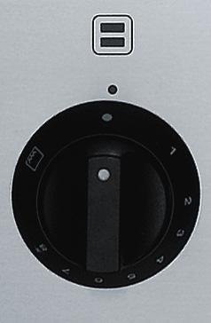 Control Panel Main oven and grill control knob o Use this control knob to light and set the temperature of the oven.