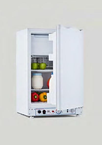 XCD100 100 LITRE 3-WAY - 90 litre fridge - 10 litre freezer - Powder coated finished sides - Flame indicator and safety valve - Adjustable shelves - Reversible door LPG ABSORPTION 2