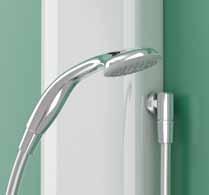 handset. Includes easy access, low-level isolating servicing valves on hot and cold supplies. UNSUPERVISED MODE: Shower controls and fixed outlet fitting with ligature and vandal resistant features.