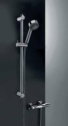 www.paffoni.it Manila ZSAL110CR 3-Speed Shower Rail Set with Soap Dish consis ng of : metal rod 22 x L.