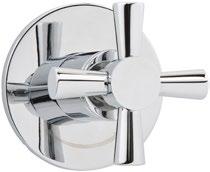 Thermostatic Valve Trim Kit Cross style metal handle (MIR6004 - /2 or MIR6006-3/4 ) Available in CP & BN finishes
