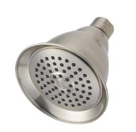 SHOWER ACCESSORIES SHOWERHEADS MIRSH200 Single function showerhead (full spray) Easy clean rubber