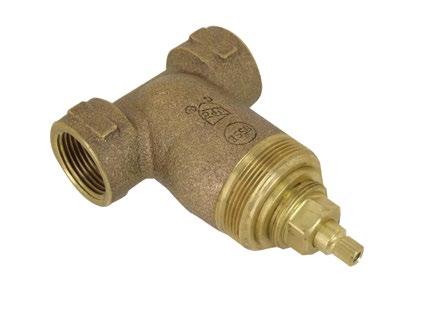 Volume Control Valves MIR6020 Heavy duty bronze valve body for long reliable service High performance ceramic disc cartridge for precise volume control /2 FIP water connections - 3/4 FIP model