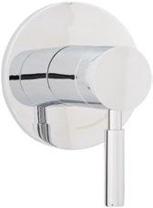 5 GPM maximum flow rate Required accessory: shower arm kit MIRSK80 Available in CP & BN finishes MIRED9007 Volume