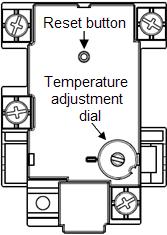 Thermostat Adjustment Warning: The thermostat and its protective over temperature cut out are mounted inside the front cover(s) of the water heater.